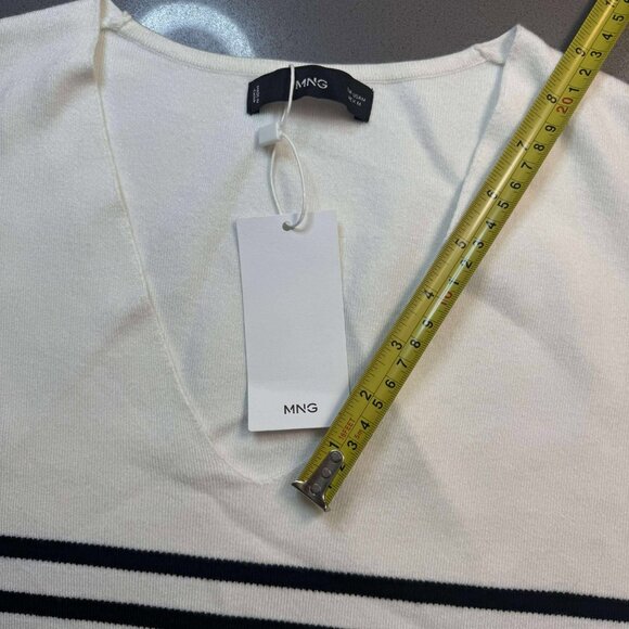 Women's MANGO Stripes Sweater - New With Tag Large-XL Size - Picture 6 of 7